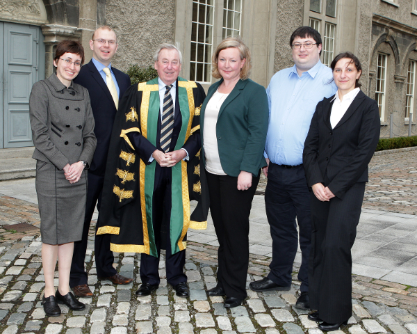 Dr Mark Empey at the 2012 NUI Awards Ceremony with NUI Chancellor, Dr Maurice Manning and fellow NUI Awards recipients