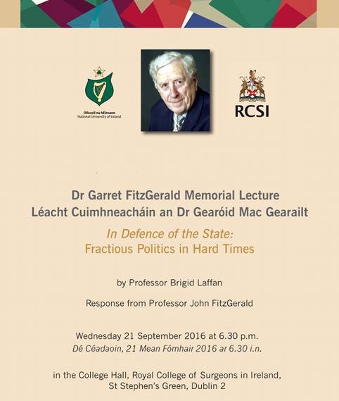 Garret FitzGerald Memorial Lecture Image