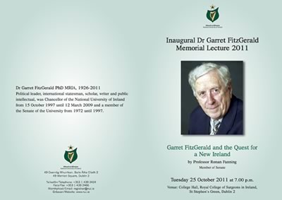 Garret FitzGerald Lecture
		