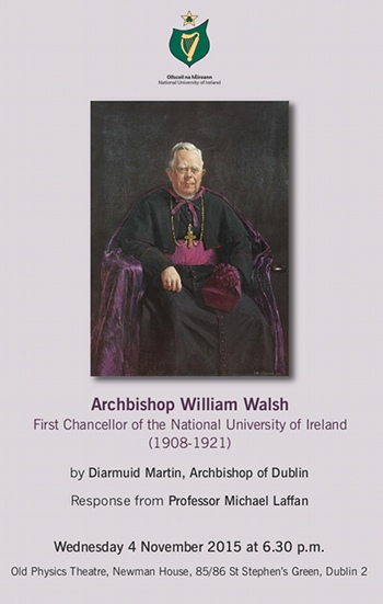 Walsh Lecture Programme Cover