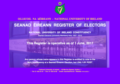 Seanad Eireann Register Cover