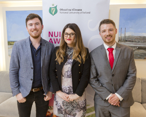 NUI Awards Speakers Mr Gene Carolan, Dr Aoife Byrne and Mr Robert C. Prior