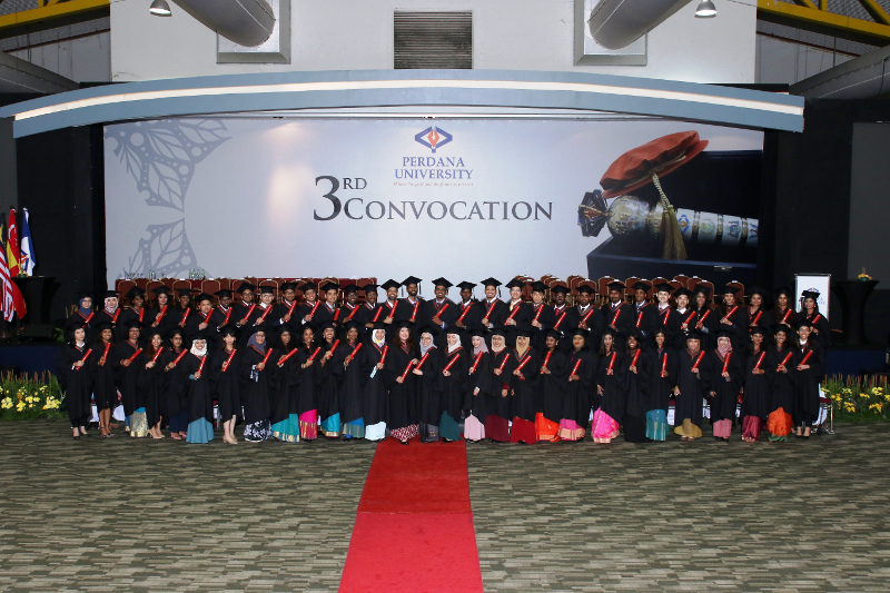 Perdana University graduates at Conferring Ceremony, 7 Oct 2018