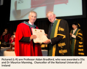 Professor Aidan Bradford and NUI Chancellor Dr Maurice Manning