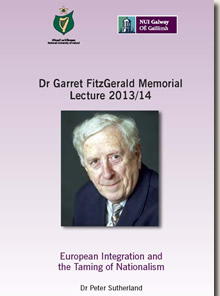 Dr Garret FitzGerald Memorial Lecture 2013/14 Cover Page